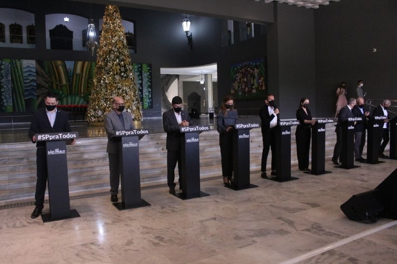 Doria anuncia a flexibilização do uso de máscaras em ambientes abertos a partir do dia 11 de dezembro