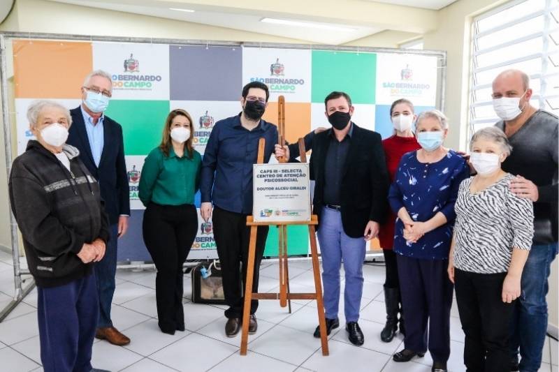 Em São Bernardo, Caps Silvina/Selecta recebe nome do médico psiquiatra Dr. Alceu Giraldi