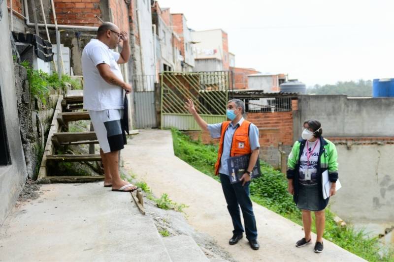 Defesa Civil de São Bernardo promove mutirões para conscientizar população de áreas de risco