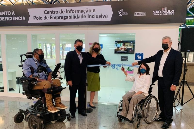 Governo de SP inaugura Polo de Empregabilidade Inclusiva e Centro de Informação à Pessoa com deficiência na estação do metrô Palmeiras - Barra Funda