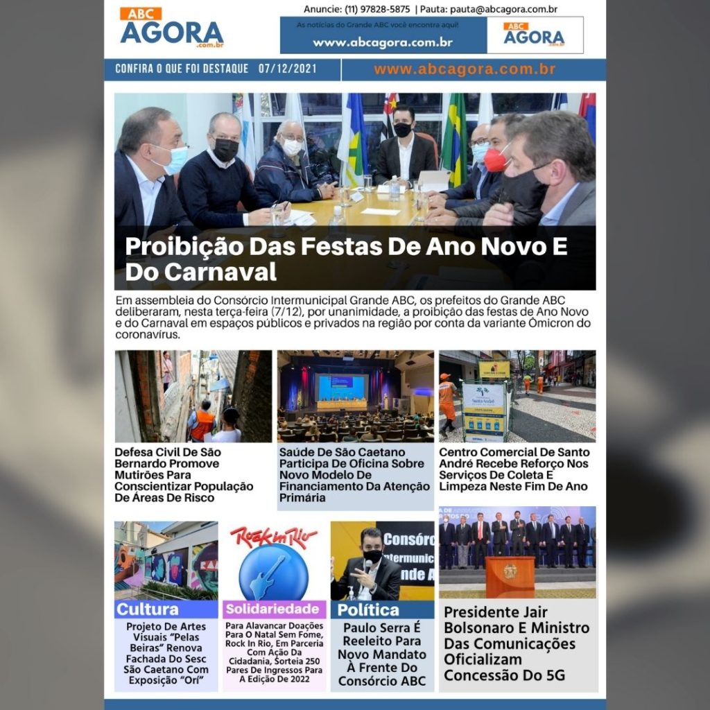 Confira o que foi destaque no ABC Agora desta segunda-feira, 07 de dezembro