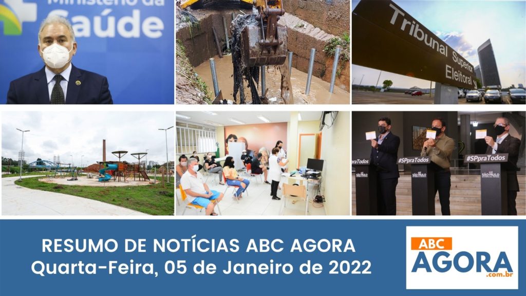 Resumo de notícias - ABC Agora - 05/01/2022