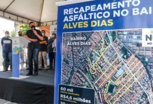 Prefeito Orlando Morando dá início às obras de recapeamento asfáltico do bairro Alves Dias