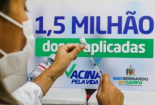 São Bernardo supera marca de 1,5 milhão de vacinas aplicadas contra a Covid-19