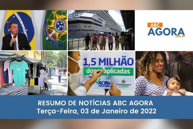 Resumo de notícias - 03/01/2022