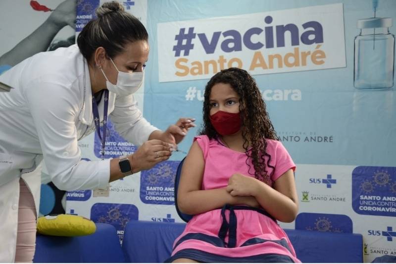 Santo André inicia vacinação infantil contra a Covid-19