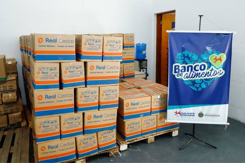 Banco de Alimentos do Fundo Social de São Caetano recebe doação de 230 cestas básicas do ParkShoppingSãoCaetano