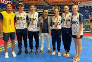 Taekwondo de São Caetano conquista quatro das nove medalhas do Brasil no Open de Porto Rico