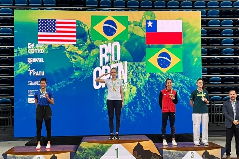 Atletas de São Caetano conquistam nove medalhas para o Brasil no Rio Open de Taekwondo