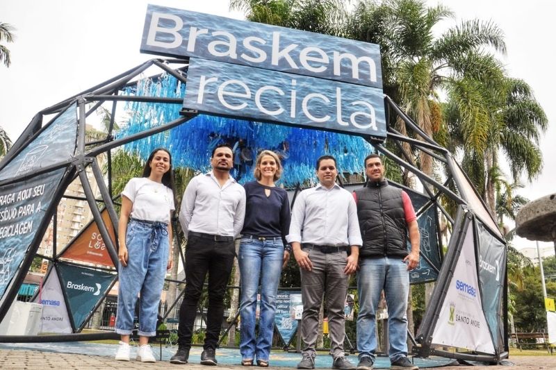 "Braskem recicla" chega a Santo André prevendo coletar sete toneladas de resíduos