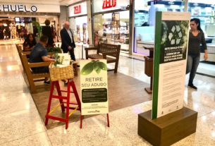 Shopping ABC inaugura espaço com mobiliário reciclado e sensibiliza clientes sobre práticas sustentáveis