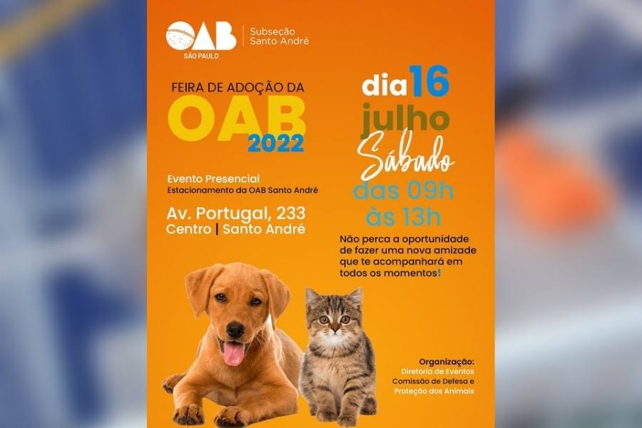 OAB Santo André realiza Feira de Adoção Animal com apoio do Singular