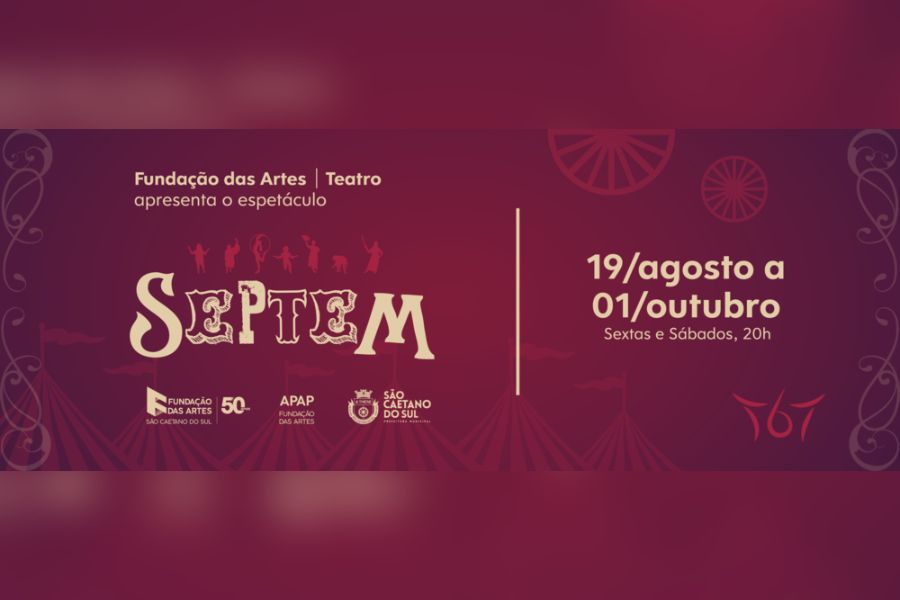 Espetáculo "Septem" estreia neste final de semanano Teatro Timochenco Wehbi, em São Caetano do Sul