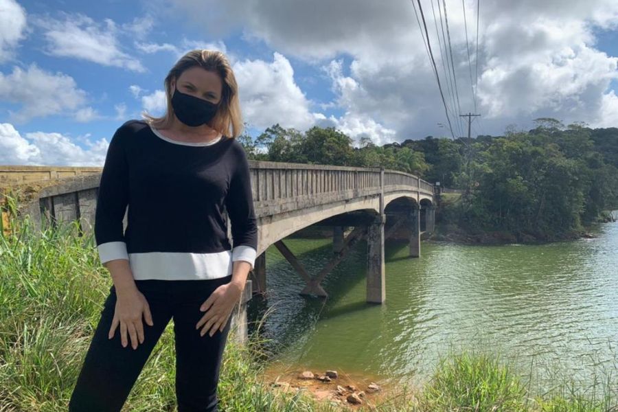 Deputada Carla Morando destaca restauração da ponte sobre o Rio Pequeno em São Bernardo