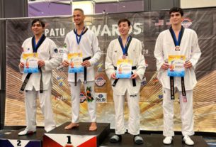 Taekwondo de São Caetano conquista medalhas de ouro e prata na Flórida com Ícaro Miguel e Sandy Macedo