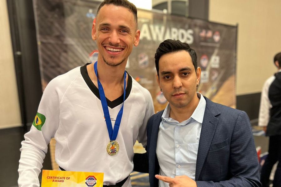 Taekwondo de São Caetano conquista medalhas de ouro e prata na Flórida com Ícaro Miguel e Sandy Macedo