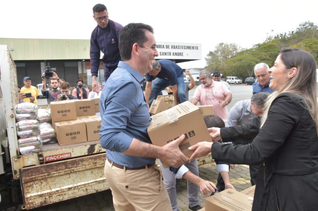Banco de Alimentos de Santo André entrega 1,2 mil cestas básicas a entidades assistenciais