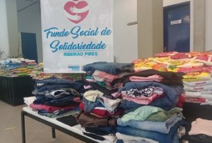 Fundo Social de Ribeirão Pires recebe 14 mil peças de roupas