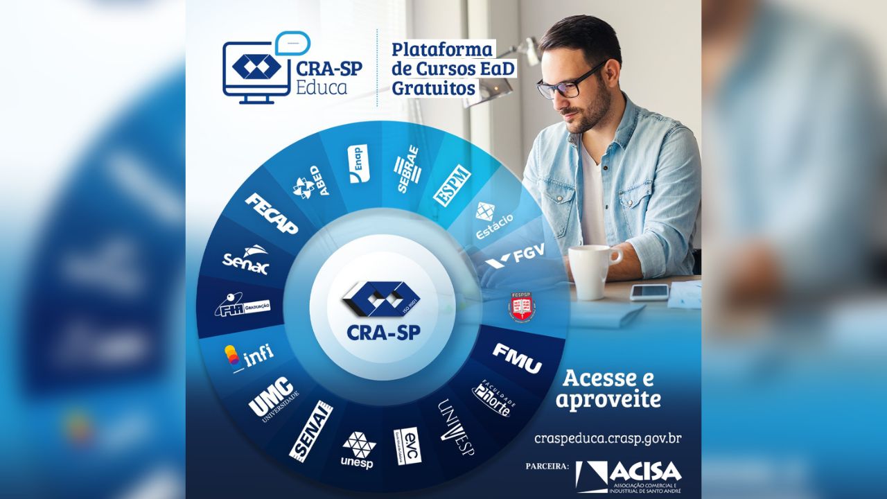 ACISA e CRA-SP apoiam empreendedores com cursos gratuitos